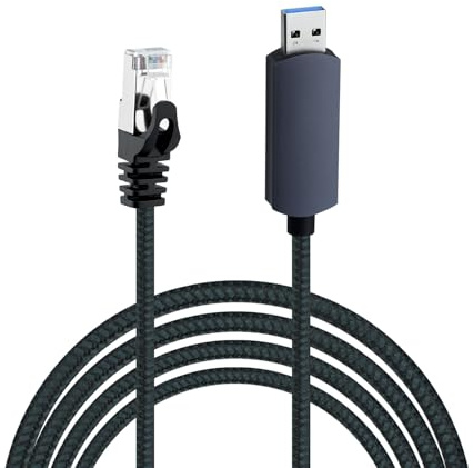 Wigearss USB a Ethernet, USB 3.0 A a RJ45 Macho, 1000 Mbps, Conexión Gigabit Directa, Compatible con Laptop, PC, MacBook, Switch, Windows, macOS, 2M