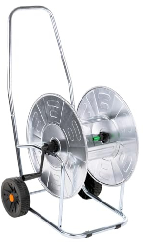 INLIFE Chariot d'enrouleur pour Tuyau de 80 m 3/4 acier-4005283