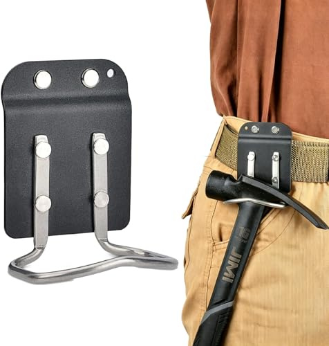 Uadme Drill Holder Belt Clip Up to 2 Inch, Stainless Steel Hook, Quick Response Drill Holster for Cordless Drill, Impact, Nailer, Tape Measure