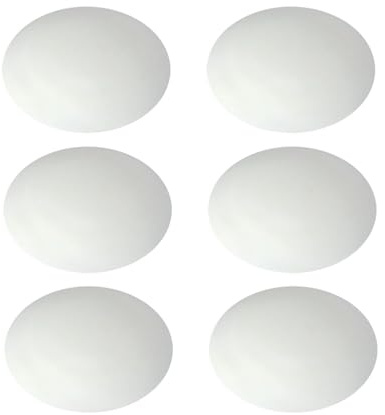 vasalat Wandtürstopper Set - Türpuffer 60mm, Höhe 15mm - Türstopper selbstklebend ideal zum Schutz von Wand & Tür, weiß - 6 Stück