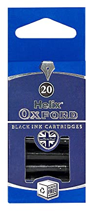 Oxford 219821 Helix Ink Cartridges - Black (Pack of 20)