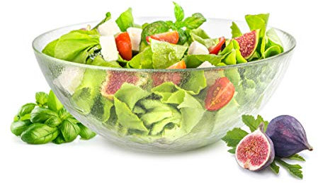 Sendez - Ciotola grande per insalata, in vetro