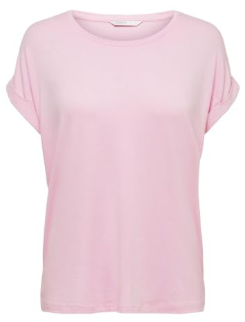 ONLY Dam Onlmoster S/S O-Neck Top Noos JRS T-shirt, Rosa dam, S