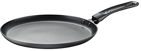 Prima Collection Black Crêpière en Aluminium Antiadhésif Induction Diamètre 25 cm