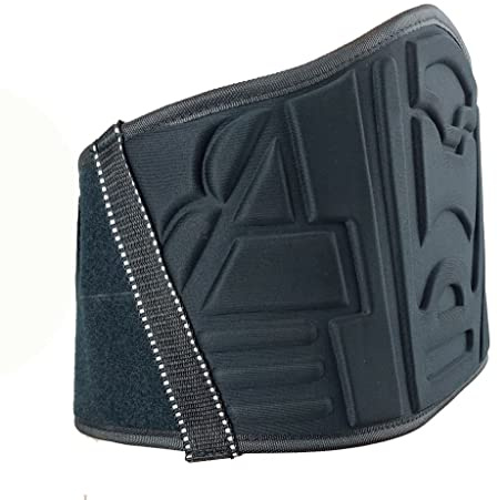 Motorrad Nierengurt Nierenschutz Unisex Rückenwärmer mit breitem Klettverschluss schwarz S