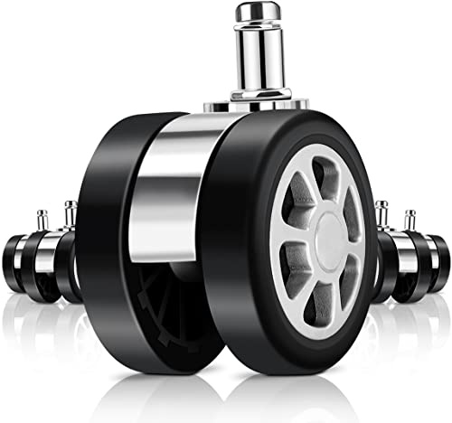 Herman Miller Office Chair Caster Wheels Replacement,Fit Most Brand Chair, Caster Desk Chair Wheels, Rolling Wheels for Office Chair, Chair Rollers Casters, Chair Casters for Hardwood Floors（5 Set ）