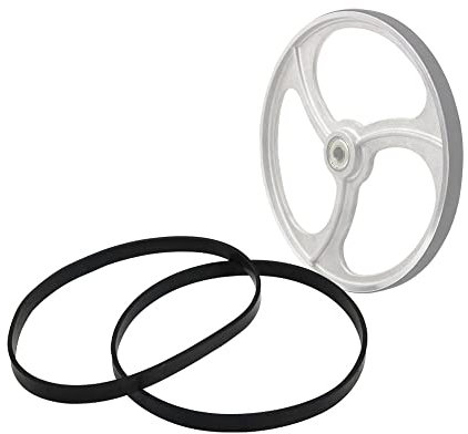 2 Stück 8-Zoll-Bandsäge-Gummireifen-Holzbearbeitungs-Ersatzteile für 1400 mm 1425 mm Draper Einhell Scheppach HBS20-Bandsäge-Scrollrad