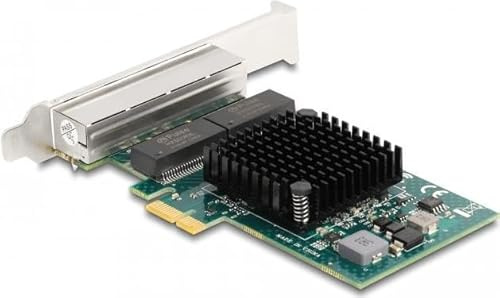 Delock PCI Express x1 Karte zu 4 x RJ45 Gigabit LAN BCM