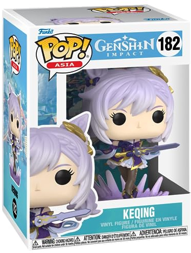 Funko Pop! Games: Genshin Impact - Keqing - Pop! Asia - Vinyl-Sammelfigur - Geschenkidee - Offizielle Handelswaren - Spielzeug Für Kinder und Erwachsene - Games Fans - Modellfigur Für Sammler