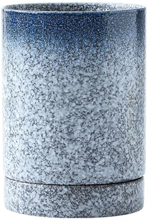 Dxcaicc Utensil Holder,Ceramic Kitchen Utensil Holder for Countertop,Large Ceramic Stable Utensil Caddy,Drainer Ceramic Cooking Utensil Holder,Cooking utensils holder for Kitchen ,E
