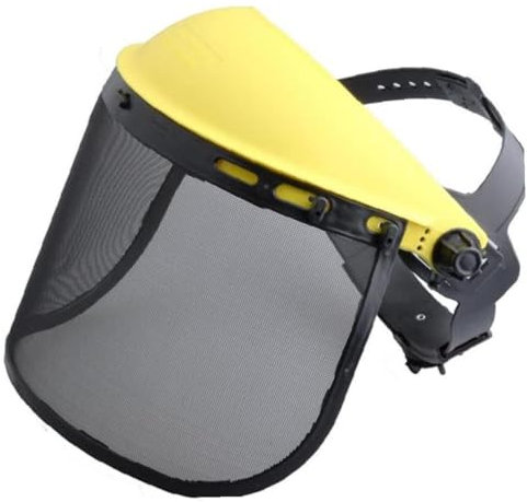 Yeory Casco di Sicurezza per Motosega Visiera di Sicurezza con Visiera Ampia a Rete Trasparente