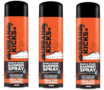 Trainers Rain & Stain Barrier Spray 200ml - DEFENSIVE PROTECTION FOR TRAINERS! by Urban Kicks (3, Rain & Stain Barrier Spray)
