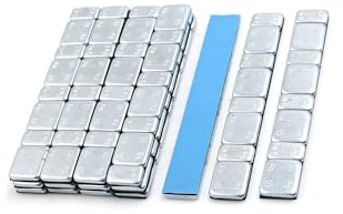 Partuto 60g 2.1oz Motorcycle Car Wheel Balance Weights 124 x 18mm 15pcs Replacement