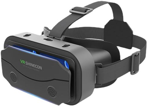 Lunettes VR, Lunettes VR - Casque de réalité virtuelle VR avec 3 Bandeaux réglables,Système de Jeu avec Smartphone VR Haute définition pour Films, Jeux et télévision