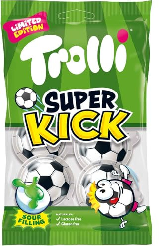 Super Kick 4er - bonbons explosifs en saveurs qui vous offriront une expérience de goût inoubliable, idéale pour les amateurs de sensations sucrées - Compatible avec Trolli - 75g