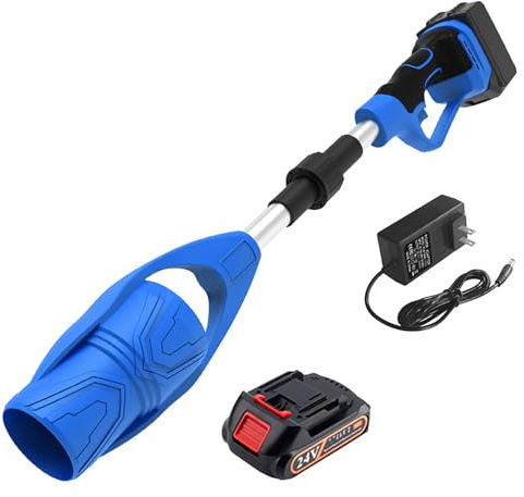 Souffleurs de Feuilles sans Fil Pliable et Portable Souffleur 21V Batterie Compact, pour l'entretien de la Pelouse, Le Soufflage de la Neige, et Le Dépoussiérage, Souffleur de Jardin/L'entrée