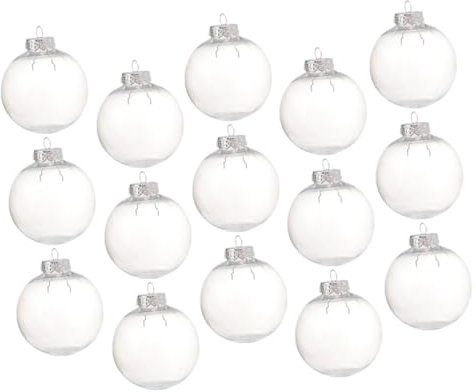 CORHAD 15stücke Transparente Weihnachtsbaumkugeln Befüllbare Hängende Dekorationen Für -Weihnachtsbaum-schmuck Pet Kugeln Für Festliche Anlässe Und Kreative Bastelprojekte