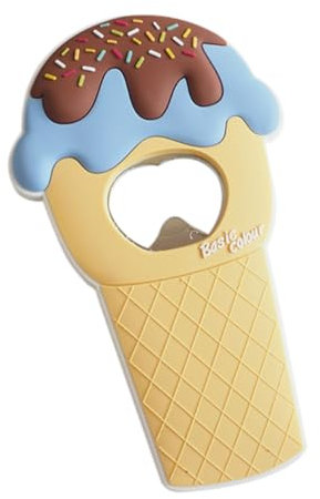 SECFOU Ice Cream Shape Magnetic Beer Opener Fun Refrigerator Bottle Opener for Home Bars Parties and Adorable Design Easy to Use for Craft Beer Lovers