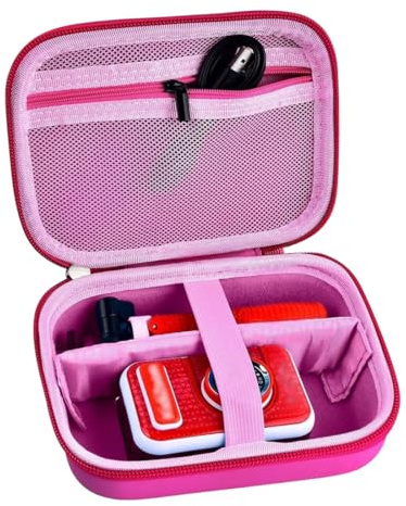 HAMKU 1 Piezas Funda para cámara infantil, para VTech KidiZoom Creator Cam, Mini cámara digital, caja de almacenamiento para cables, tarjeta de memoria y accesorios (solo funda)