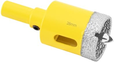 Aohhy Broca de Diamante 28mm con Piloto de Centrado, Profesional Sierra Coronas Perforadora de Diamante para Azulejos, Porcelana, Vidrio, Mármol y Cerámica