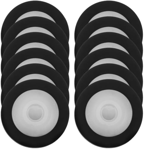 Warmhm 12 Pezzi Rullo di Pressione in Gomma per Registratore Audio e Video Ruota Portante Cuscinetto a Puleggia Compatibile Lettore Stereo a Nastro e Apparecchi Radio Superficie