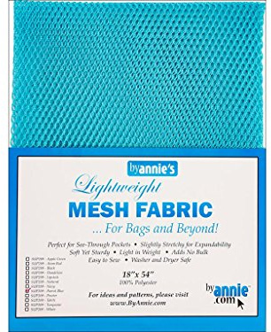 Annie SUP209-PARROT Blue Lightweight 18x54 Parrot Blue Mesh Fabric LTWT 18x54ParrotBl, 54 Inches