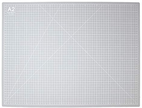 Artway - selbstheilende Schneidematten - Größe A2 2302496, Weiß/Grau