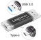 LEIZHAN Chiavetta USB Tipo C 128GB,Flash Drive USB 3.0 OTG Memory Stick per Telefono Huawei Samsung Android Tablet Mac PC-Nero