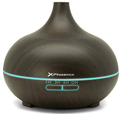 HUMIDIFICADOR ULTRASONICO Phoenix Zen O2-400ML - SILENCIOSO - hasta 6 Horas - LED 7 Colores - Control Remoto