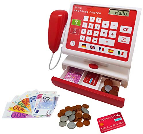 Christian Tanner 1030.5 Kinder Scannerkasse mit echter Scan-und Sprachfunktion inkl. Spielgeld, von 3 bis 7 Jahren