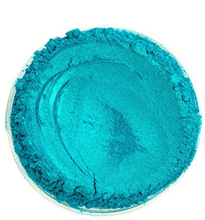 Effektpigment CARIBBEAN PARADISE TEAL PEARL Perlglanz Metallic Farbpulver Pigment für Epoxidharz Autolack Sprühfolie Nail Art Aquarell Kosmetik Seife Puder, (25 Gramm)