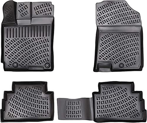 ELMASLINE 3D Gummimatten Set für Dacia DOKKER 2012-2021 | Extra hoher 5cm Rand Fußmatten - Zubehör