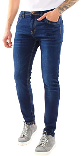 Ciabalù Jeans Uomo Elasticizzato Regular Fit Cinque Tasche (IT, Numero, 46, Regular, Regular, Blu Scuro)