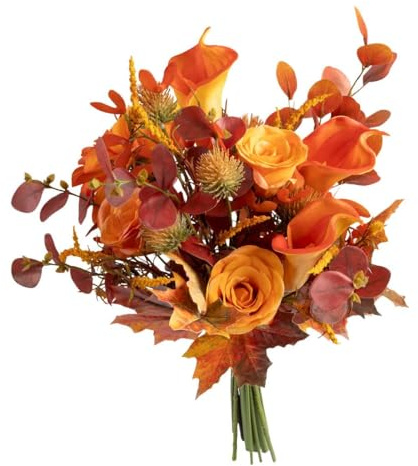 Bouquet d'automne Artificiel Mix de Fleurs et Feuilles H 55 cm - Atmosphera