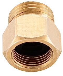 Aiodzlfd Brass Pipe Fitting, Adapter, 3/8 Male Pipe x 9/16 Female Pipe ，1200psi High Pressure (Pack of 2)