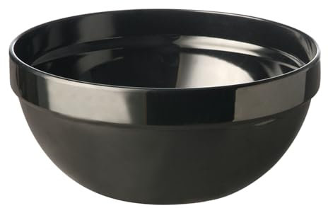 APS 79025 Cuenco FRIENDLY, cuenco, de plástico reciclado (PET), Ø 14 cm, altura 6,5 cm, 0,5 litros, negro