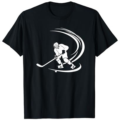 Eishockeyspieler Skizze Eissport Eishockeyschläger T-Shirt