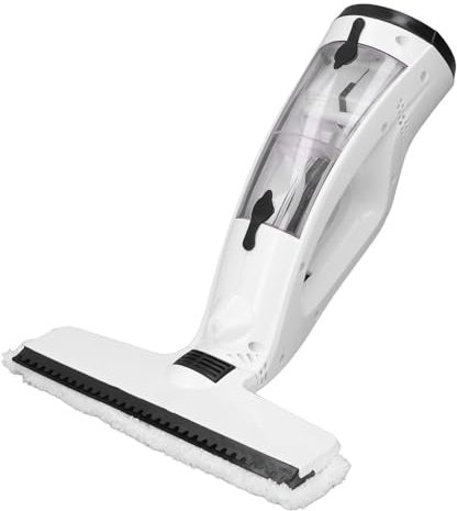 Aspiratore per Finestre a Batteria, Lavavetri Elettrico 2000 MAh, Aspiratore per Finestre Senza Fili, Funzione di Pulizia e Aspirazione con Acqua, Funzioni di Pulizia e
