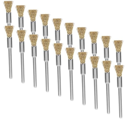 DIYEAH 20piezas Kit De Cepillos De Alambre Para Taladro Eléctrico Accesorios De Limpieza Para Herramientas Eléctricas Cepillos Para Pulir y Amolar Proyectos De Madera
