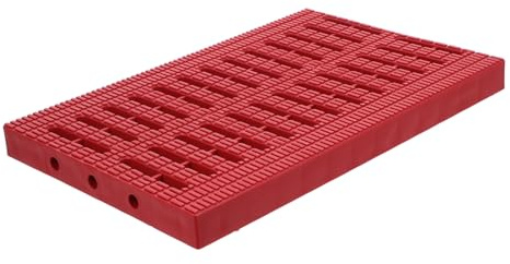 Operitacx Plastic Drain Cover Linear Drain Grate 20x30x2.5cm Red Heavy Duty for Outdoor Driveway