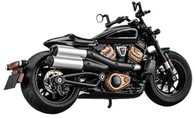 Modèle réduit de moto Motos Moulées Sous Pression À L'échelle 1/12, Véhicules De Collection, Jouets Miniatures Pour Harley Pour Davidson Sportster S(Nero)
