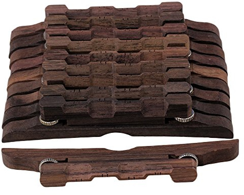 BQLZR Steg für Mandoline Gitarre Palisander höhenverstellbar 10 Stück