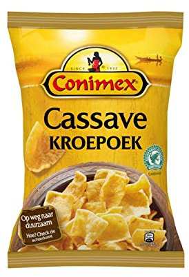 Patatas fritas del camarón | Conimex | Galletas de yuca | Peso total 75 gramos
