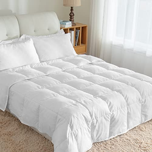 Threads For Bed 10.5 tog King Size Down & Feather Duvet, 100% Cotton Down Proof Fabric, Machine Washable with Premium Box-Stitch Design