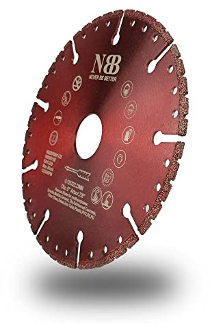 NBB Diamant-Multifunktionsschneidscheibe Mehrzweck-Diamant-Trennscheibe Diamantsäge Rettungssägeblatt Schneiden auf Granit beton verstärkter Glasfaserstab Plastikbaum Innendurchmesser 22,23mm (125mm)