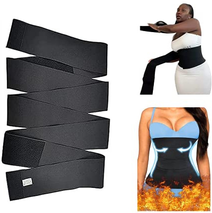Tiktok Quick Snatch Bendaggio Fasciatura lombare Supporto Per la Vita Trainer, Support Trainer Back Braces Postpartum Recovery for Women, Instant Body Shaping Bandage Wrap (3 meters)