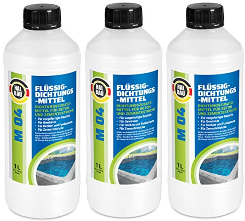 Flüssiger 3L Dichtungsmittel für Beton Zementestrich Mörtelzusatzmittel Plastifizierer M04