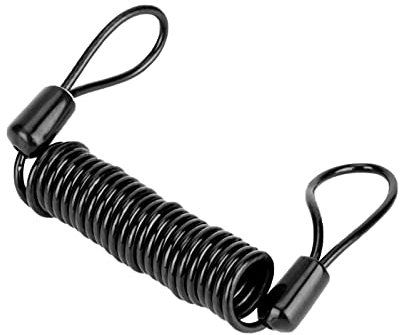 Corda antifurto per promemoria a molla per bicicletta, con blocco a disco, per scooter, moto, moto, freno a disco, blocco di promemoria, protezione antifurto sul manubrio, 1,2 Baok