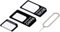 Mr. Gadget's Solutions Sim Card Adapter For All Mobile Phones 3 In 1 Pack Nano Micro Standard