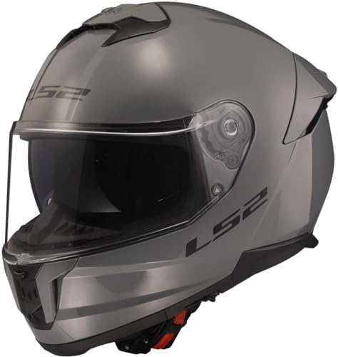 LS2 FF808 Nardo Grey Dual Visor Ece22.06 Approved Full Face Motorcycle Helmet